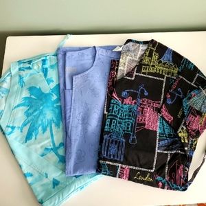 EUC Womens scrub tops